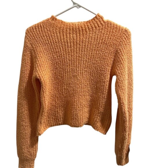 Zara Orange‎ Cropped Knit Sweater - Size S - Picture 1 of 4